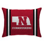 NCAA Standard Stripe Logo Bed Pillow