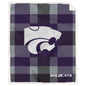 NCAA Plaid Steel Royal Plush Sherpa 60x70 Blanket