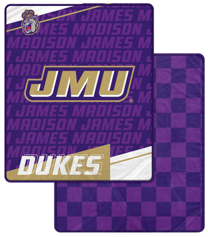 NCAA Diagonal Ghost Checker 60x70 Blanket