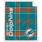 NFL Playmaker Plaid Ultra Cozy Sherpa Throw