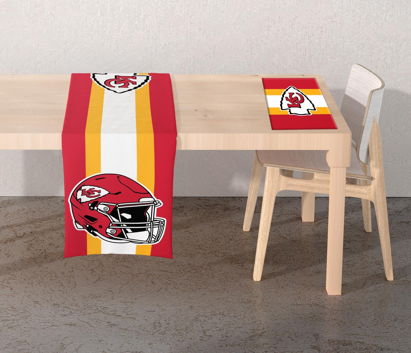 NFL Logo 2-Sided Place Mat Table Runner Set
