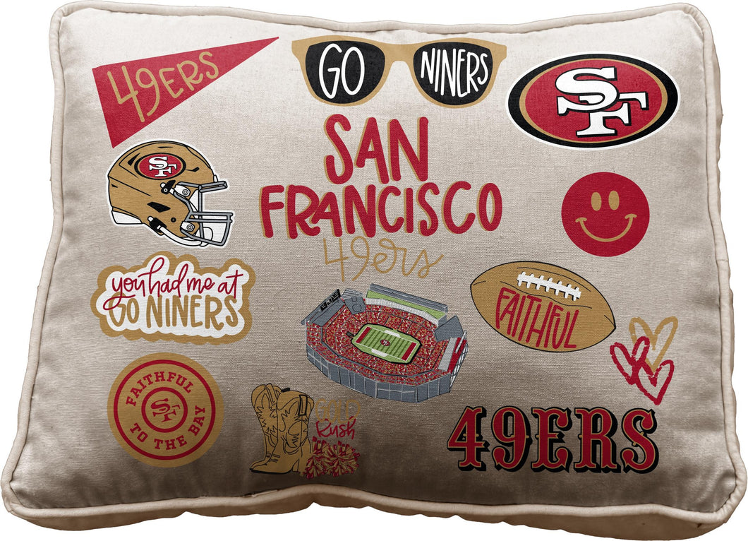 NFL Loco Fan Canvas Décor Pillow