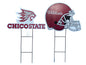 NCAA Logo and Helmet 2 Pack Yard Sign Set