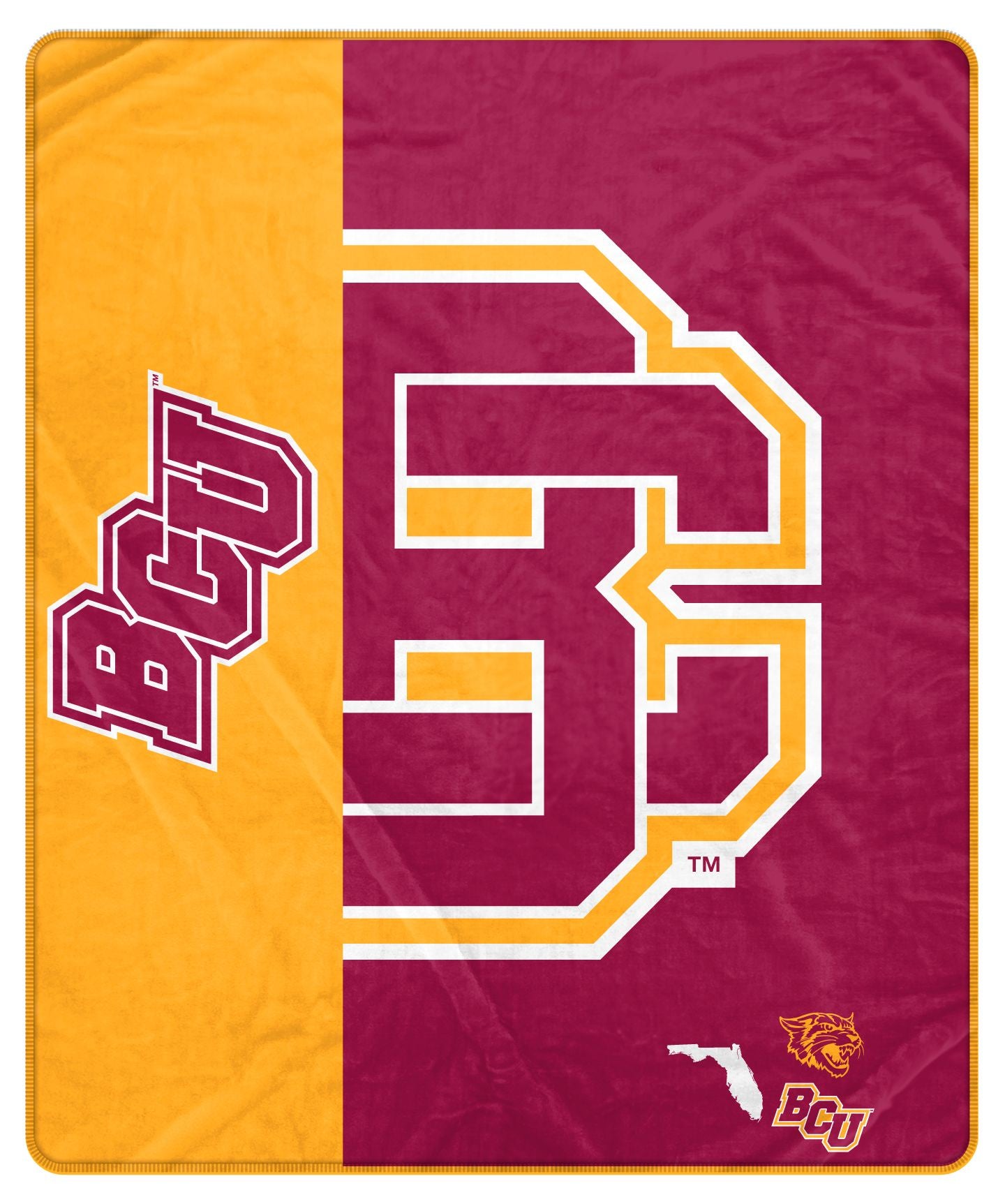 NCAA Endzone Ultra Soft Tailgate Throw