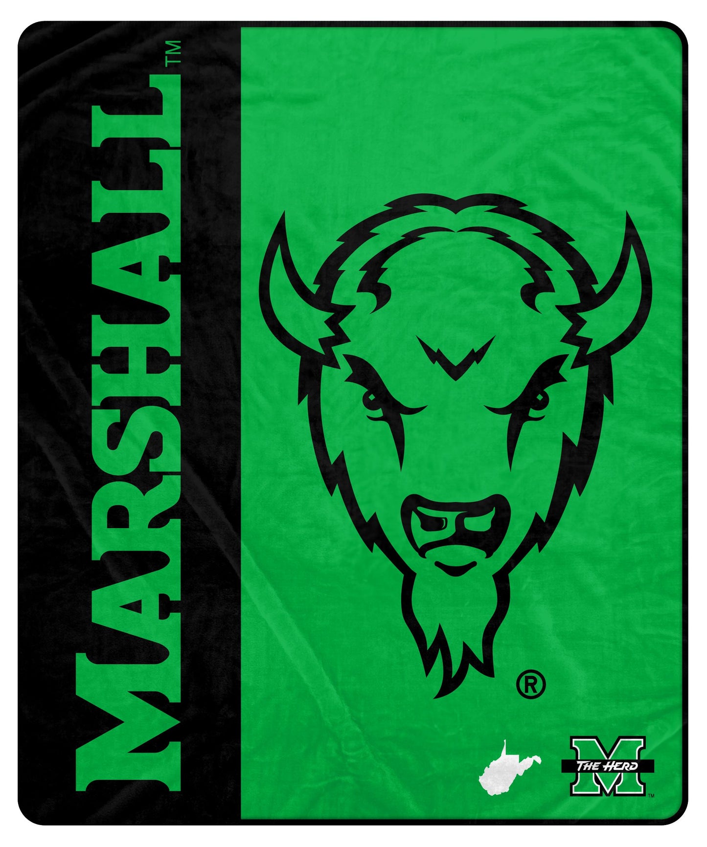 NCAA Endzone Ultra Soft Tailgate Throw