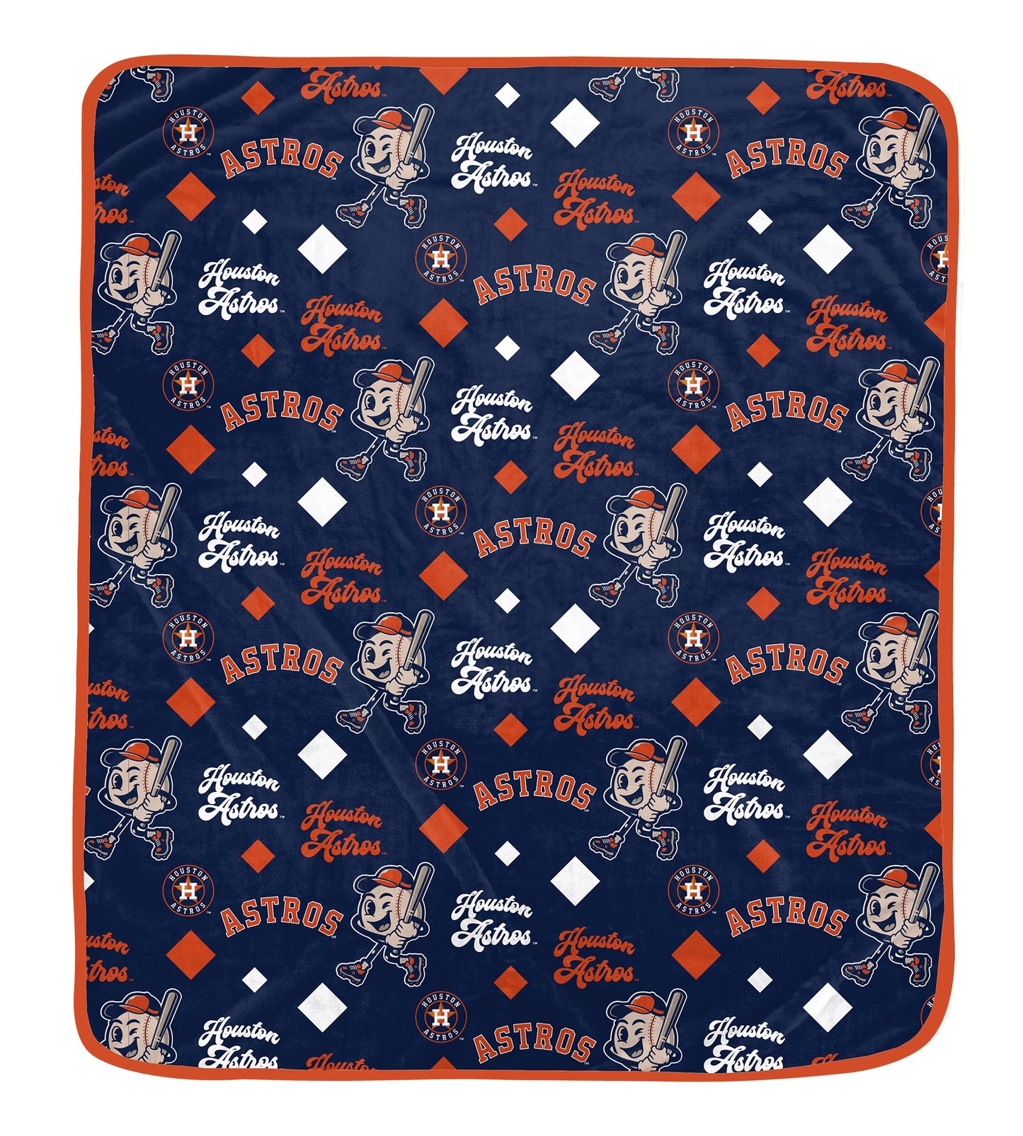 MLB Retro Mascot Repeat 60x70 Cozy Blanket