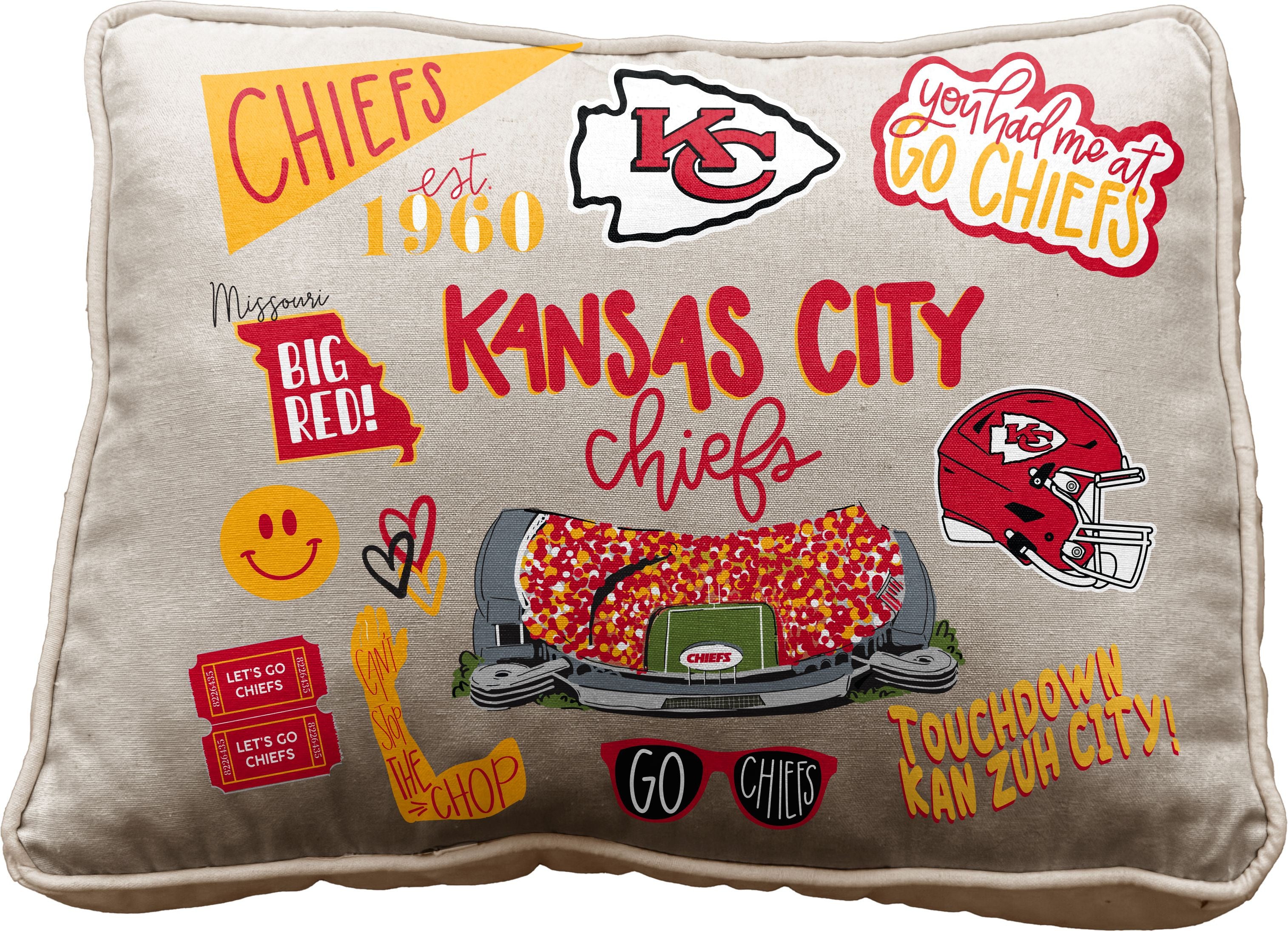NFL Loco Fan Canvas Décor Pillow – Pegasus Sports