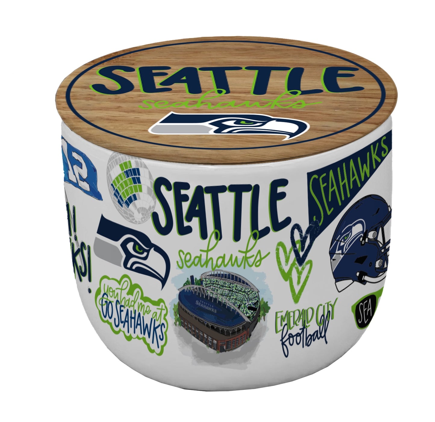 NFL Loco Fan 16oz Ceramic Candle