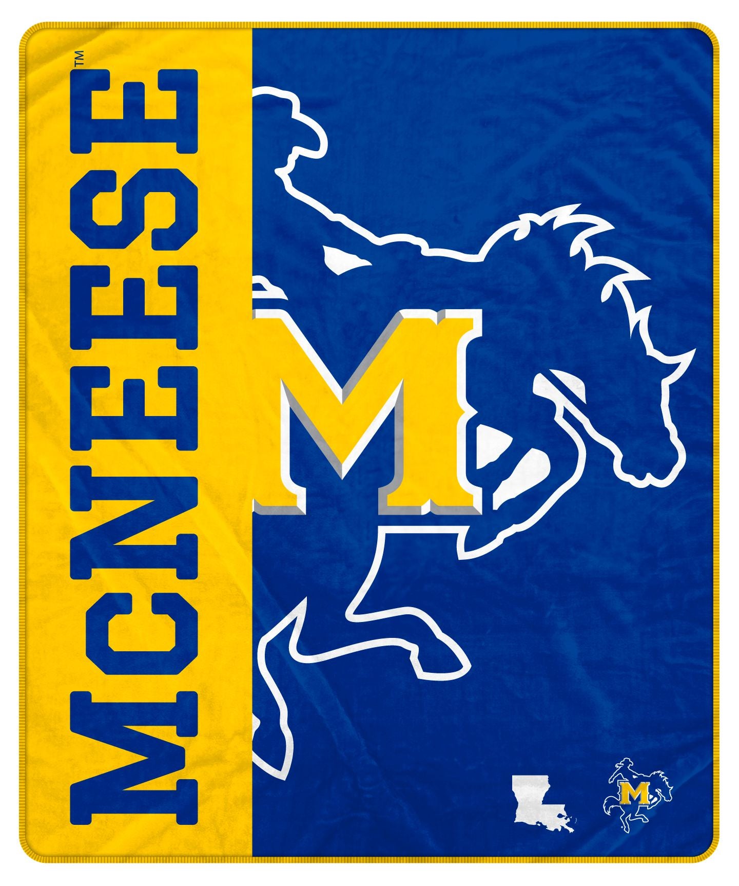 NCAA Endzone Ultra Soft Tailgate Throw