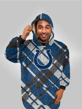Load image into Gallery viewer, NFL Digital Dash Sherpa Hooded Fan Cape
