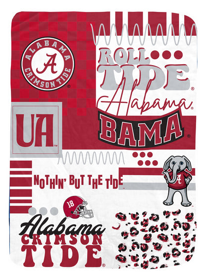 NCAA Loco Check Cozy 66x95 Oversized Blanket