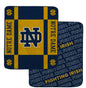 NCAA Reverse Block Double Sided 60x70 Ultra Cozy Blanket