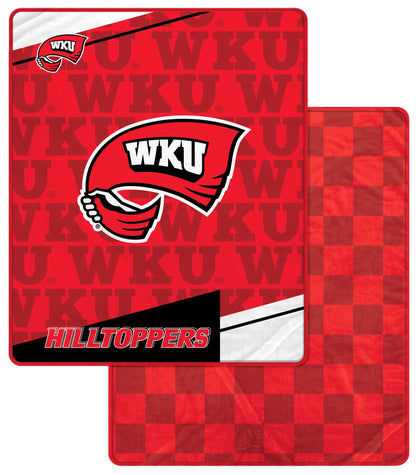 NCAA Diagonal Ghost Checker 60x70 Blanket