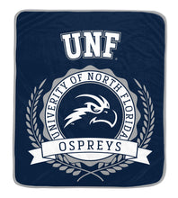 Load image into Gallery viewer, NCAA University Crest 50x60 Ultra Soft Blanket

