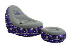 Load image into Gallery viewer, NFL Tonal Logo Inflatable Chair &amp; Ottoman

