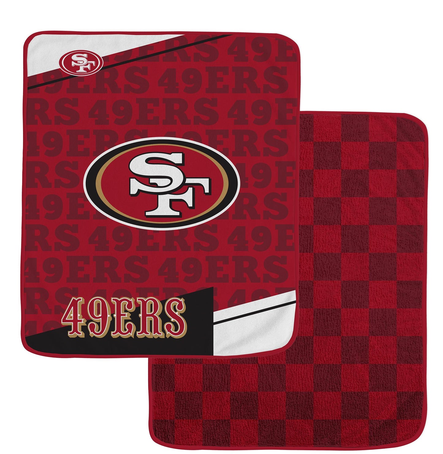 NFL Diagonal Ghost Checker 60x70 Blanket