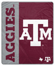 Load image into Gallery viewer, NCAA Endzone Ultra Soft Tailgate Throw
