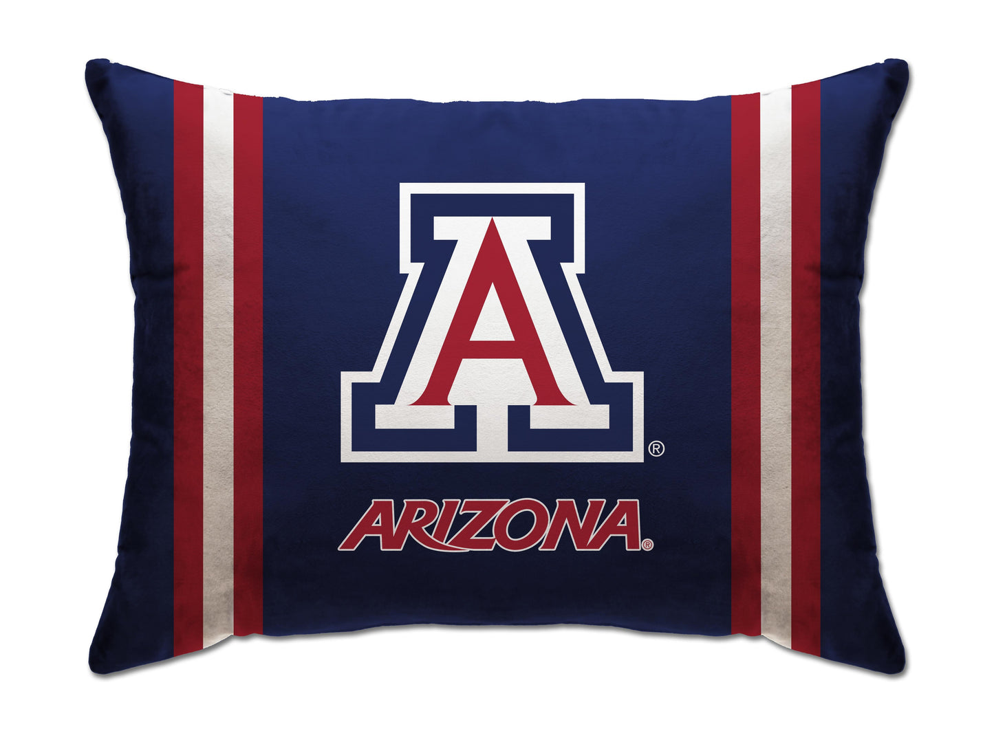 NCAA Standard Stripe Logo Bed Pillow
