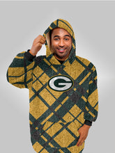 Load image into Gallery viewer, NFL Digital Dash Sherpa Hooded Fan Cape
