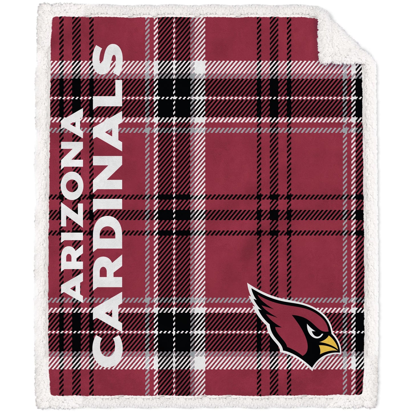 NFL Playmaker Plaid Ultra Cozy Sherpa Throw