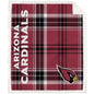 NFL Playmaker Plaid Ultra Cozy Sherpa Throw