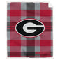 NCAA Plaid Steel Royal Plush Sherpa 60x70 Blanket