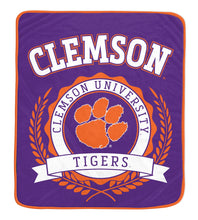 Load image into Gallery viewer, NCAA University Crest 50x60 Ultra Soft Blanket
