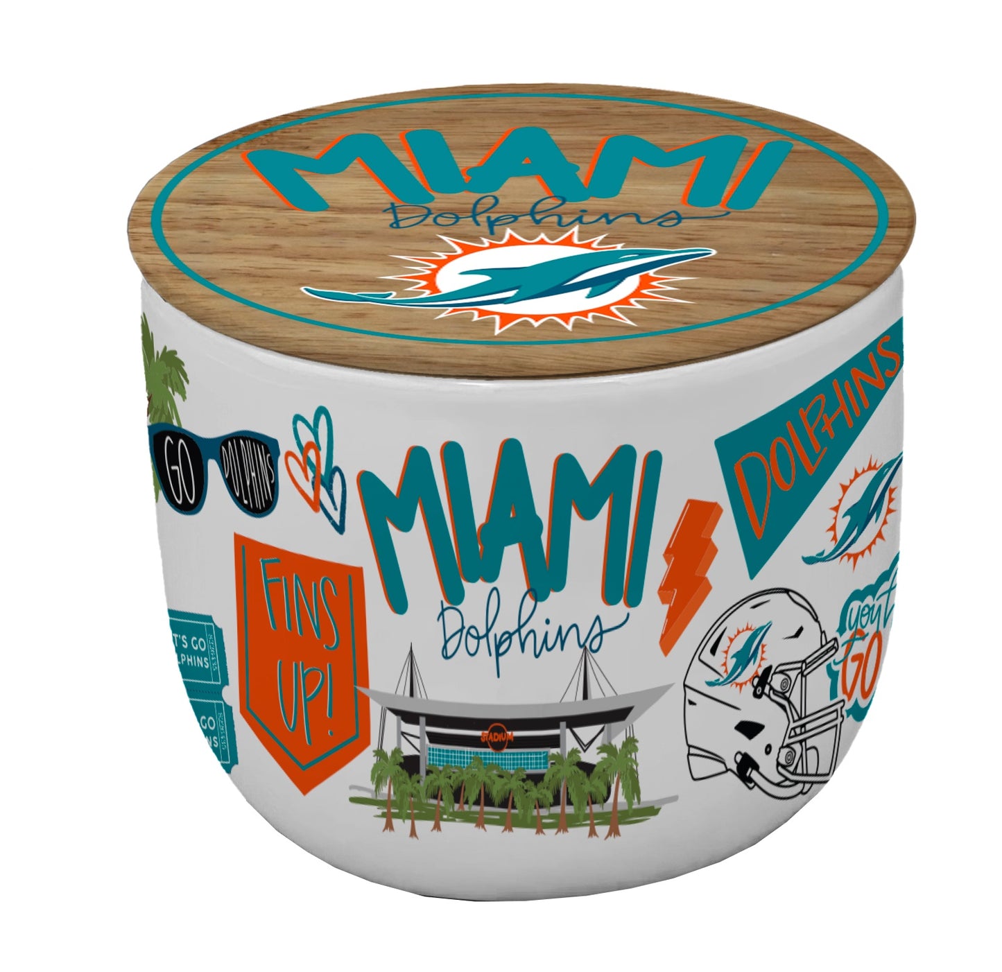 NFL Loco Fan 16oz Ceramic Candle