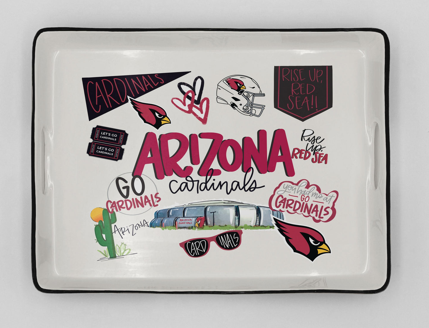 NFL Loco Fan Large Serving Tray w/Handles