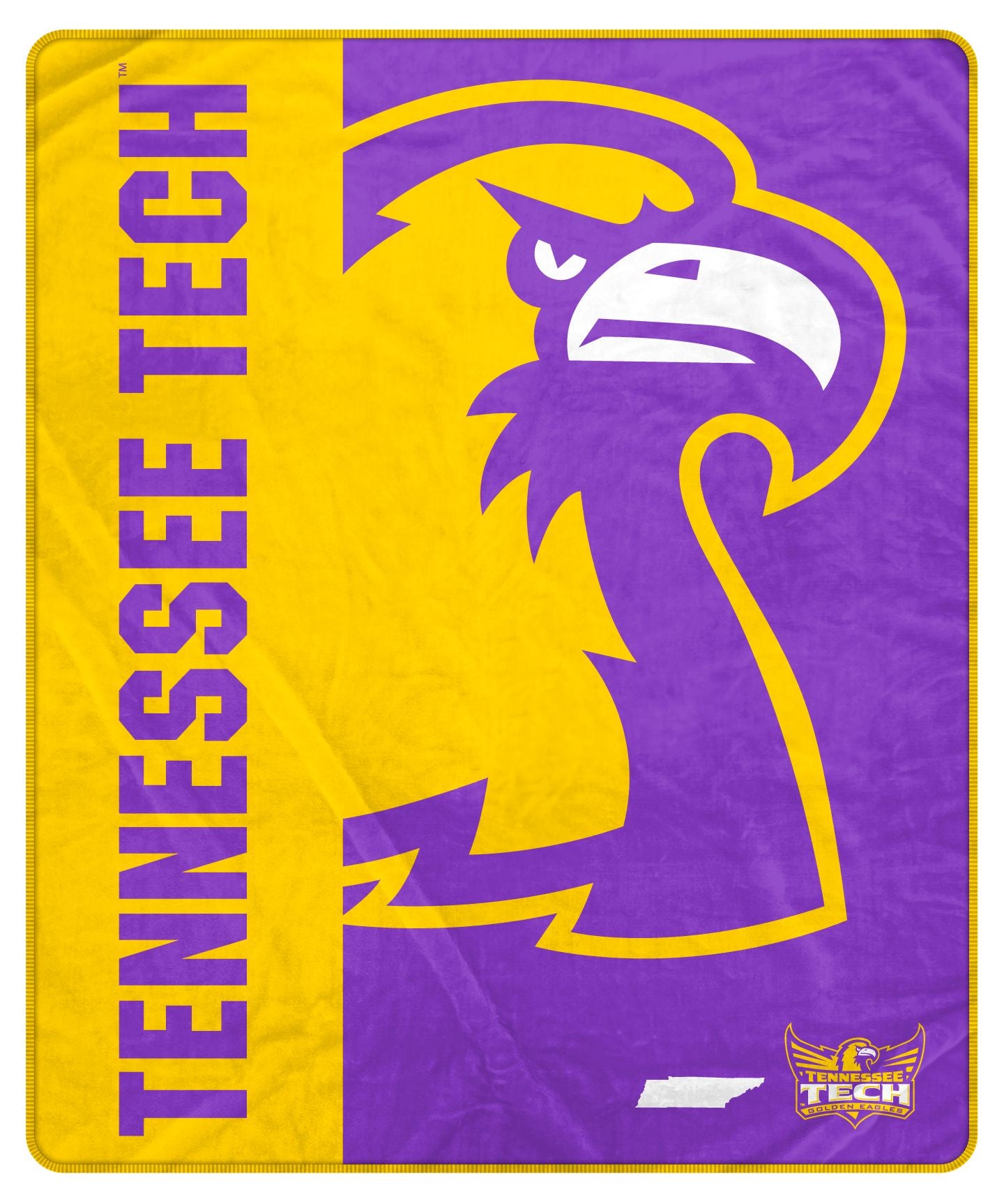 NCAA Endzone Ultra Soft Tailgate Throw