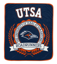 Load image into Gallery viewer, NCAA University Crest 50x60 Ultra Soft Blanket
