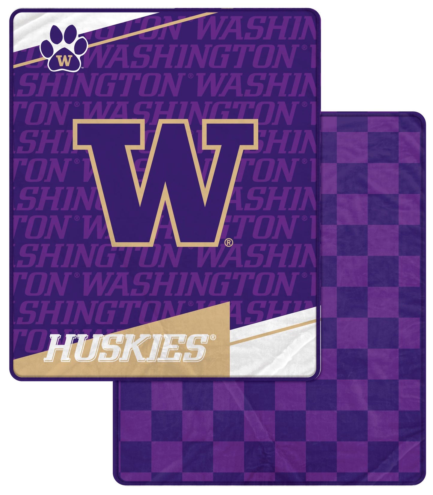 NCAA Diagonal Ghost Checker 60x70 Blanket