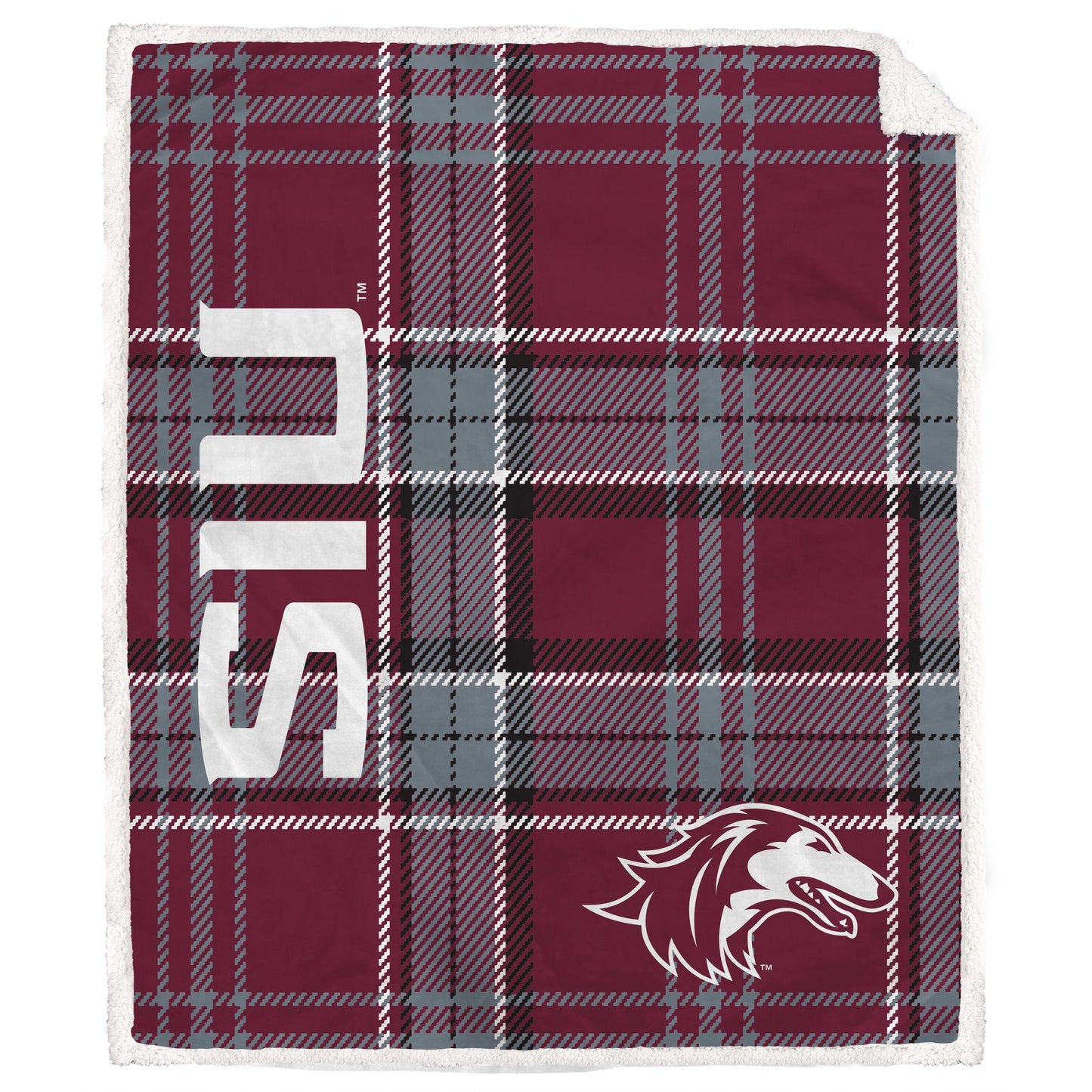 NCAA Playmaker Plaid Ultra Cozy Sherpa Throw