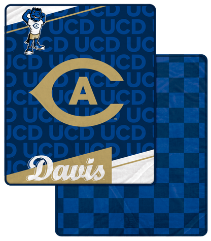 NCAA Diagonal Ghost Checker 60x70 Blanket