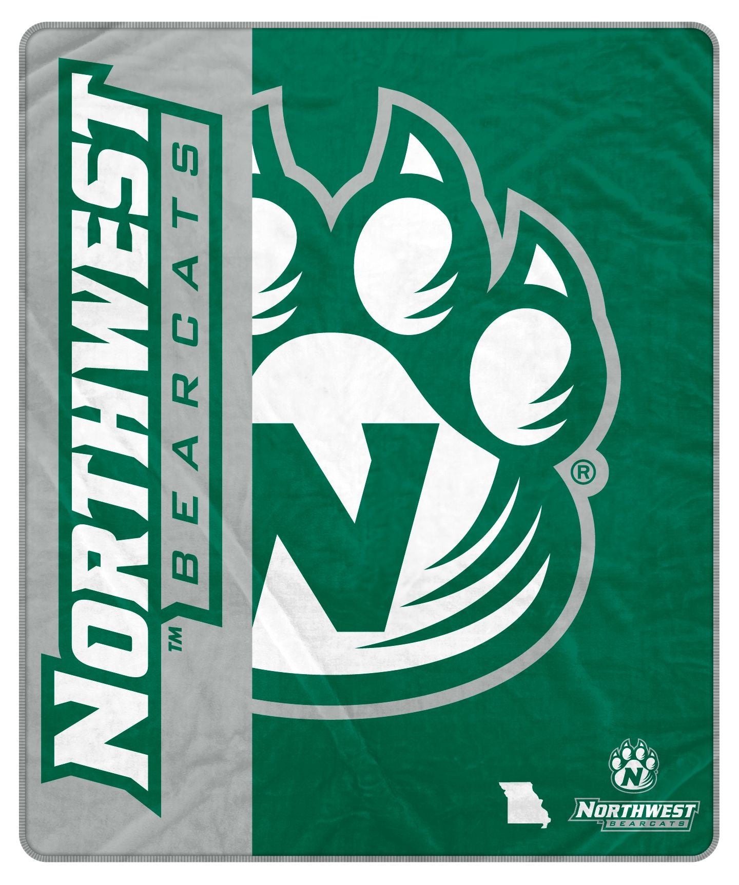 NCAA Endzone Ultra Soft Tailgate Throw