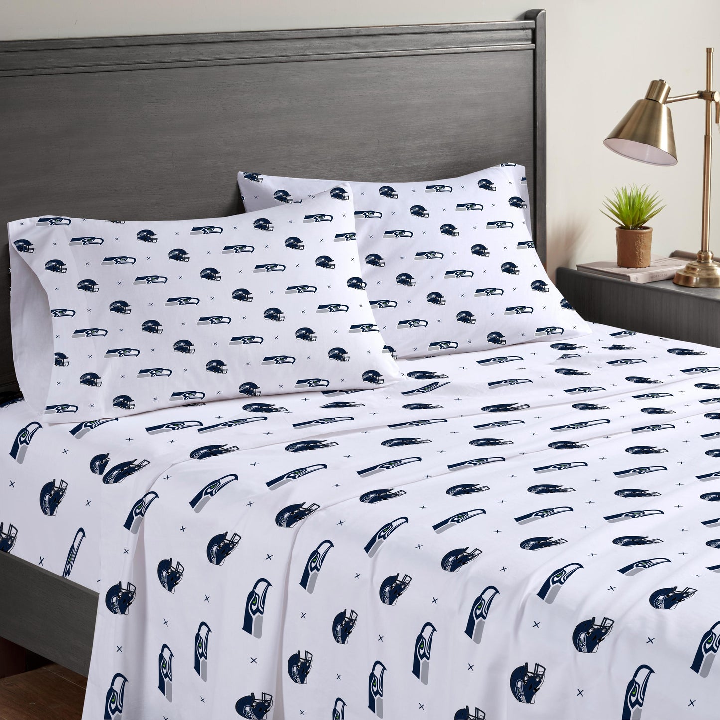 NFL Small X Queen Sheet Set