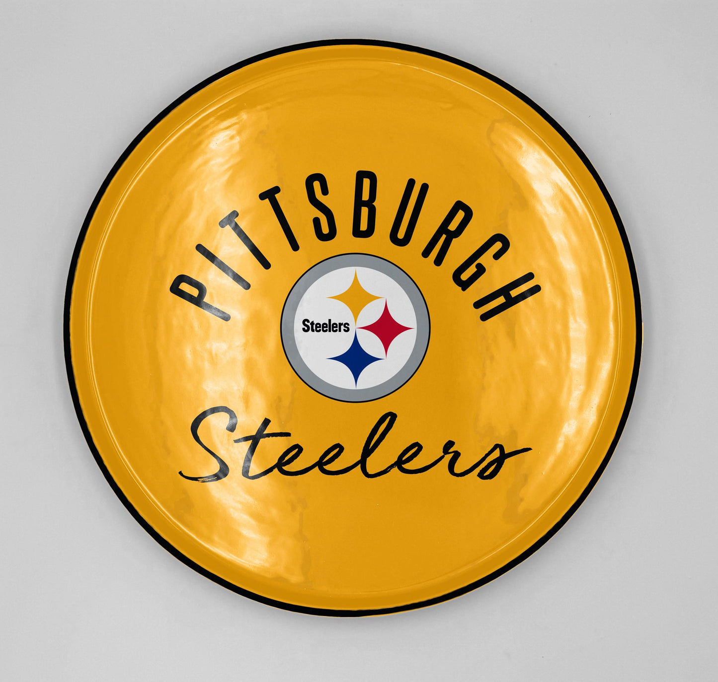 NFL Script Logo 14" Round Serving Tray