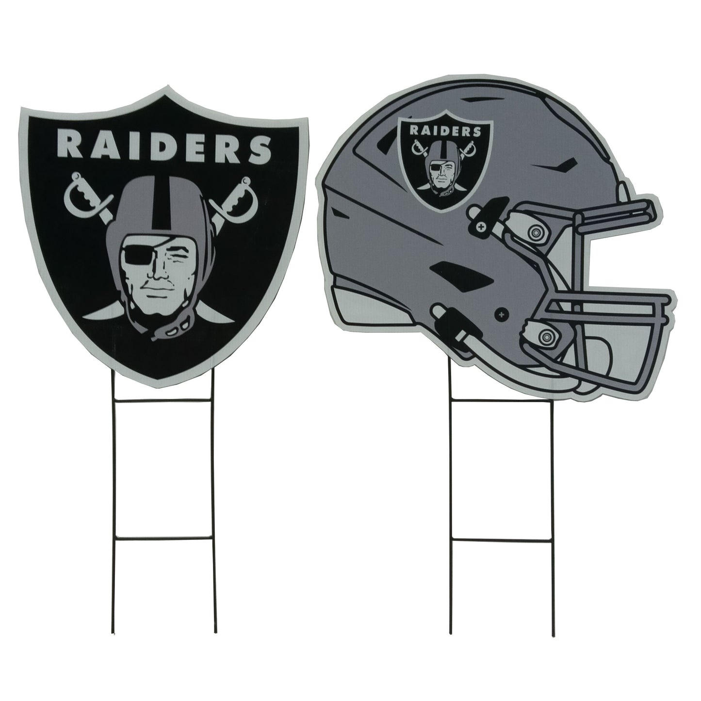 NFL Logo and Helmet 2 Pack Yard Sign Set