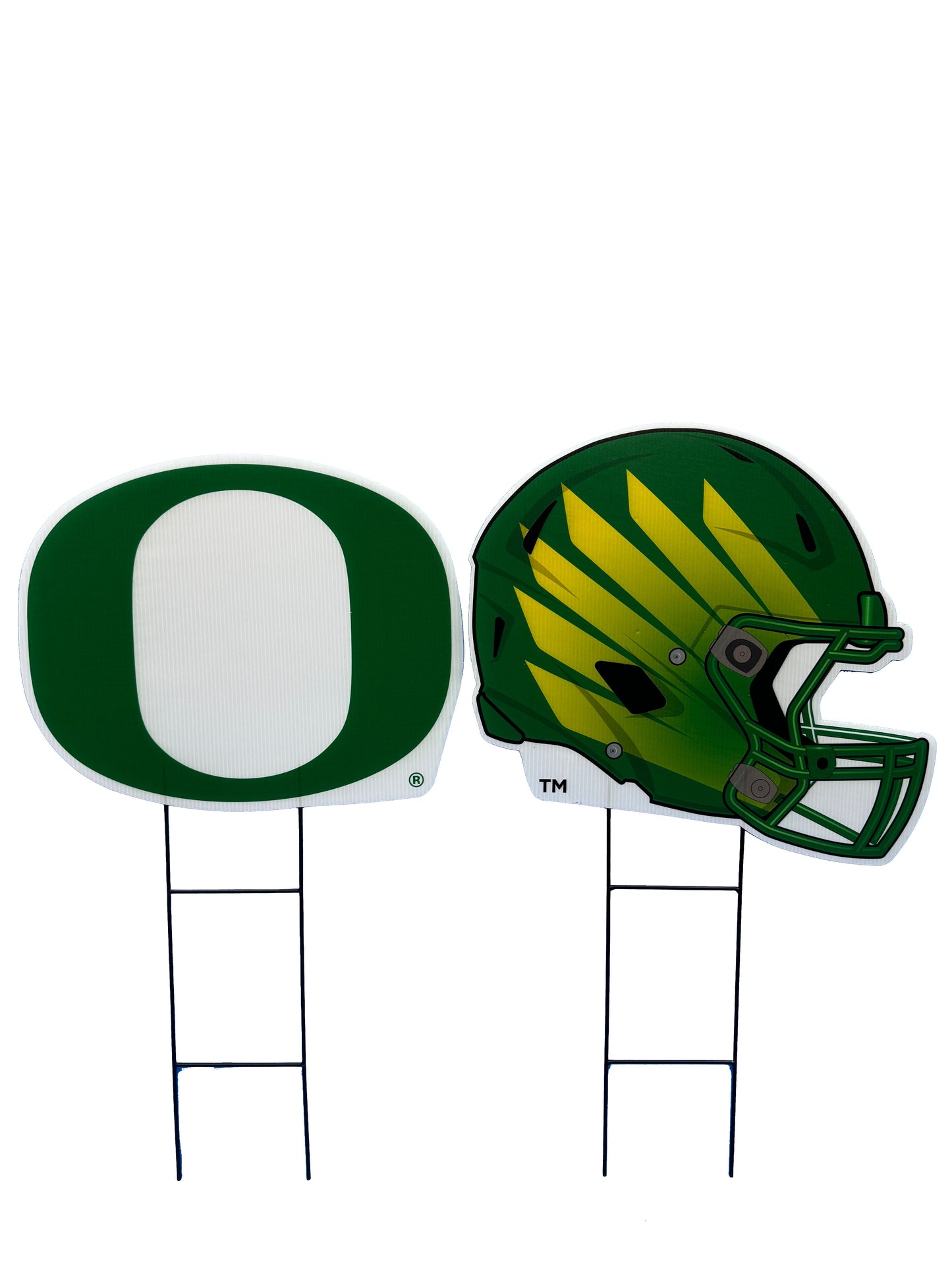 NCAA Logo and Helmet 2 Pack Yard Sign Set