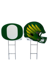 Load image into Gallery viewer, NCAA Logo and Helmet 2 Pack Yard Sign Set
