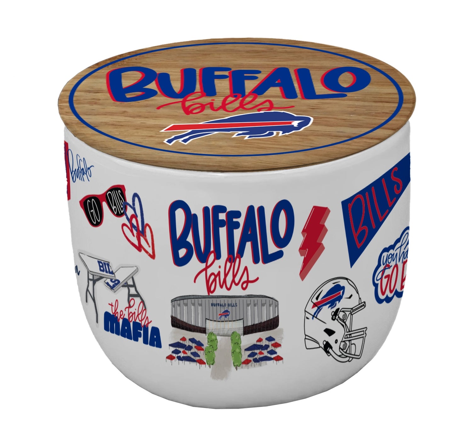 NFL Loco Fan 16oz Ceramic Candle