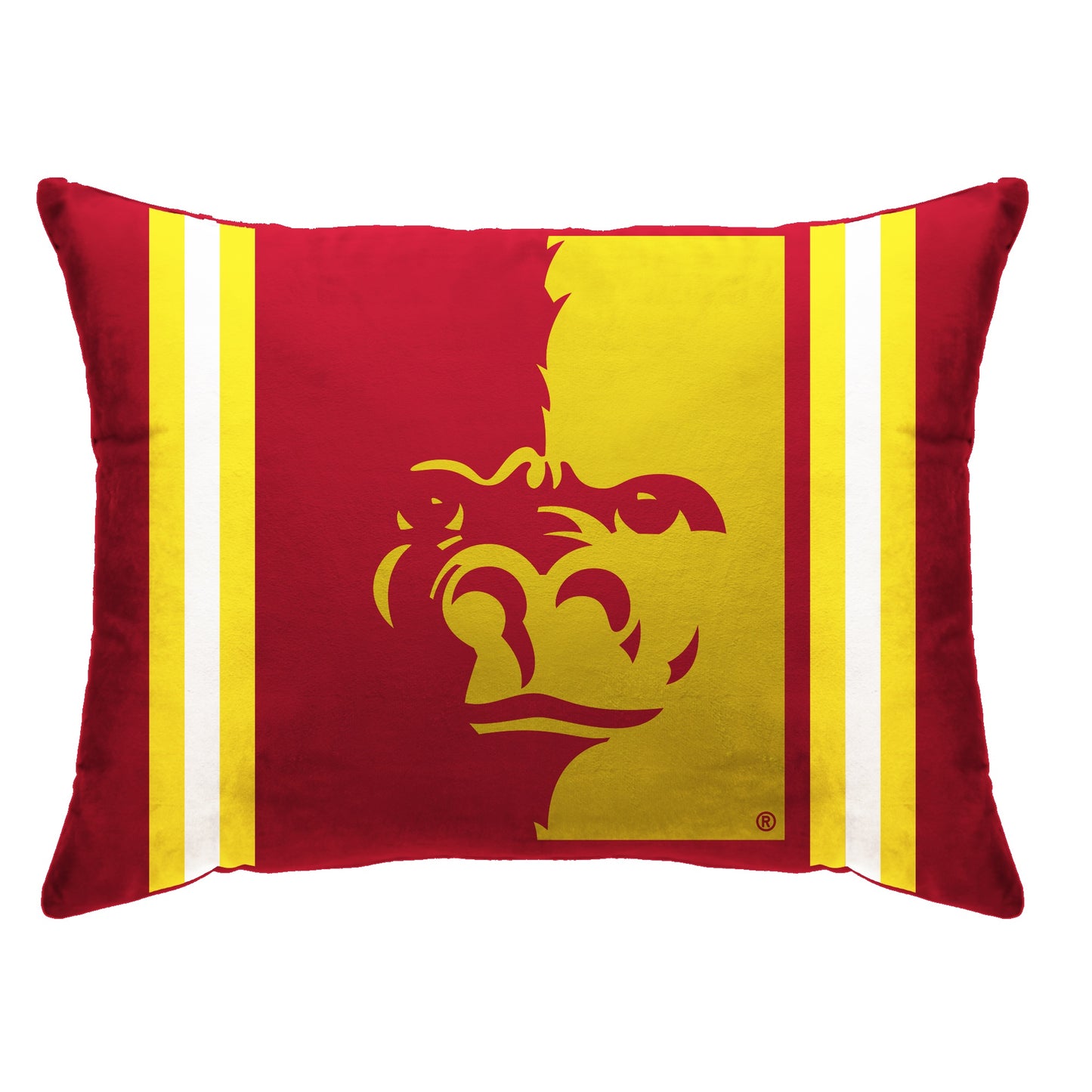 NCAA Standard Stripe Logo Bed Pillow