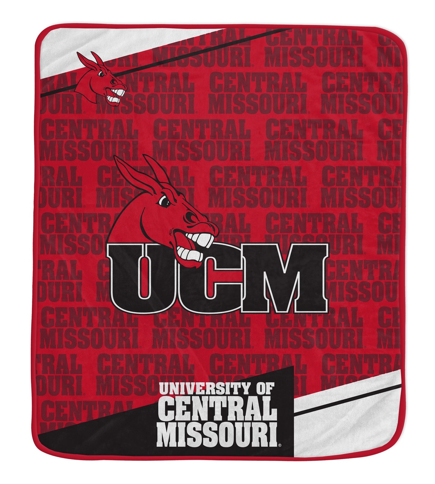 NCAA Diagonal Ghost Ultra Soft 50x60 Blanket