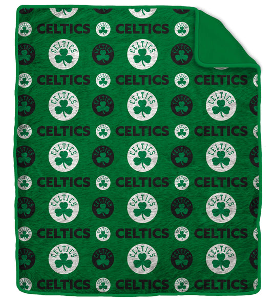 NBA Tonal Wordmark 60x70 Faux Fur Blanket