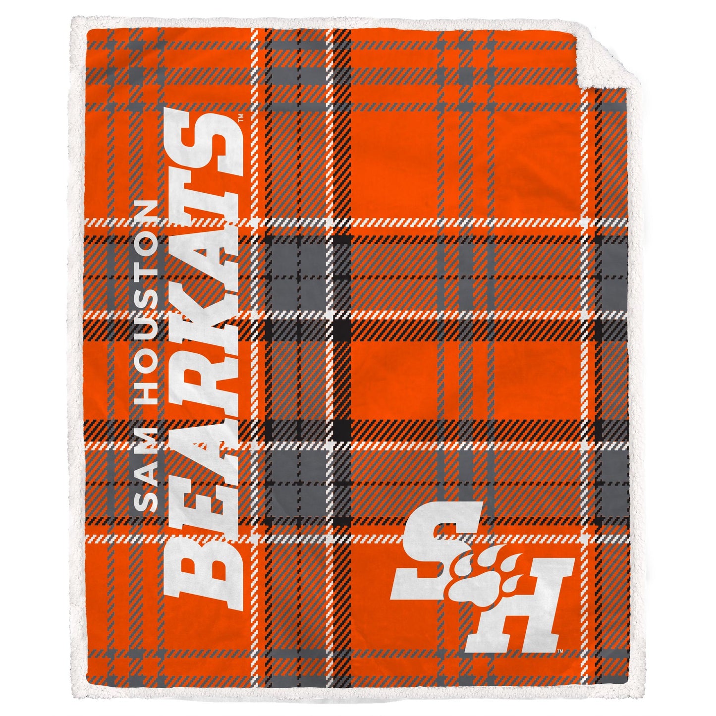 NCAA Playmaker Plaid Ultra Cozy Sherpa Throw