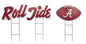 NCAA Wordmark & Football 3 Pack Yard Sign Set