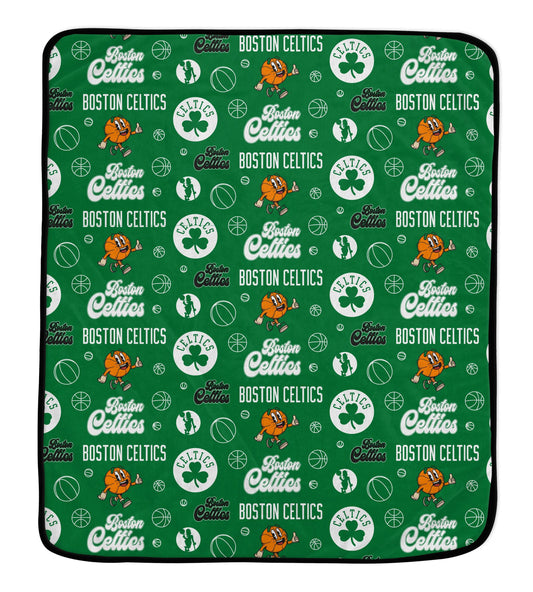 NBA Retro Mascot Repeat 60x70 Cozy Blanket