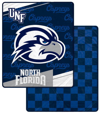NCAA Diagonal Ghost Checker 60x70 Blanket