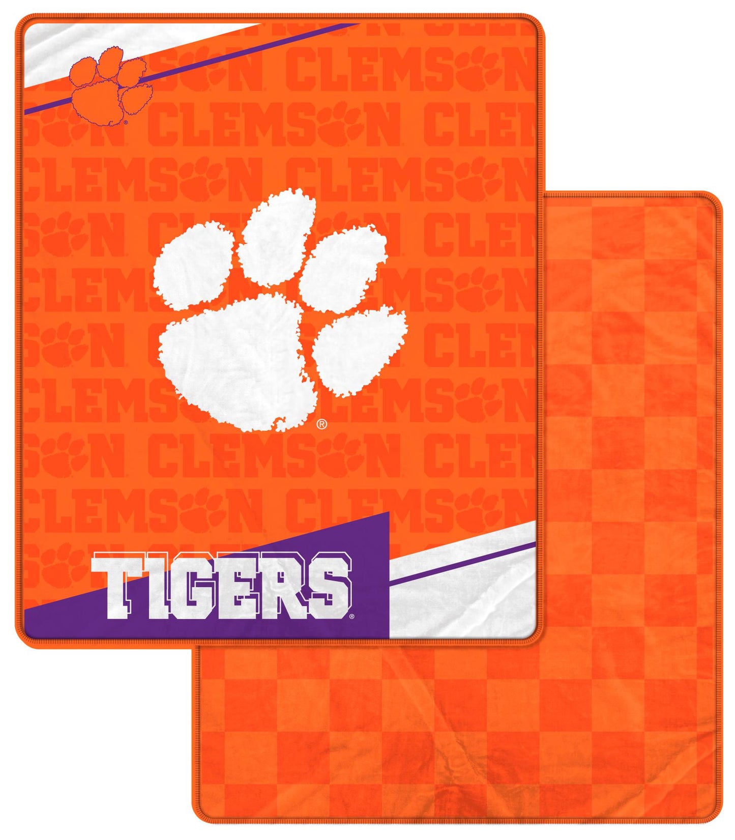 NCAA Diagonal Ghost Checker 60x70 Blanket