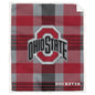 NCAA Plaid Steel Royal Plush Sherpa 60x70 Blanket
